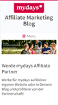 Mobile Screenshot of mydays-partnerprogramm.de